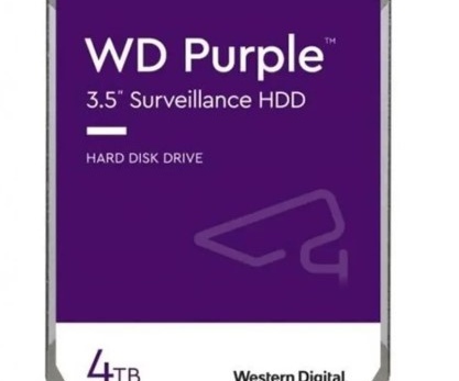 4 TB WD 3.5 PURPLE SATA3 5400RPM 256MB 7/24 GUVENLIK WD43PURZ (3 YIL RESMI DIST GARANTILI)