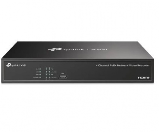 TP-LINK VIGI NVR1004H-4P 4 KANAL POE 1 SATA H265+ ONVIF NVR KAYIT CİHAZI